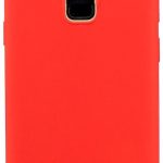 Aizmugurējais vāciņš Evelatus Samsung Galaxy A6 Plus 2018 Nano Silicone Case Soft Touch TPU Red