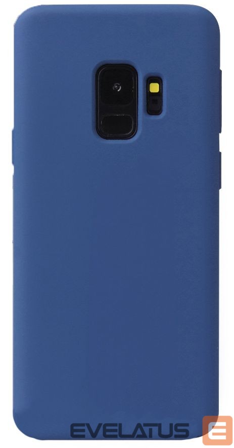 Aizmugurējais vāciņš Evelatus Samsung Galaxy S9 Nano Silicone Case Soft Touch TPU Midnight Blue