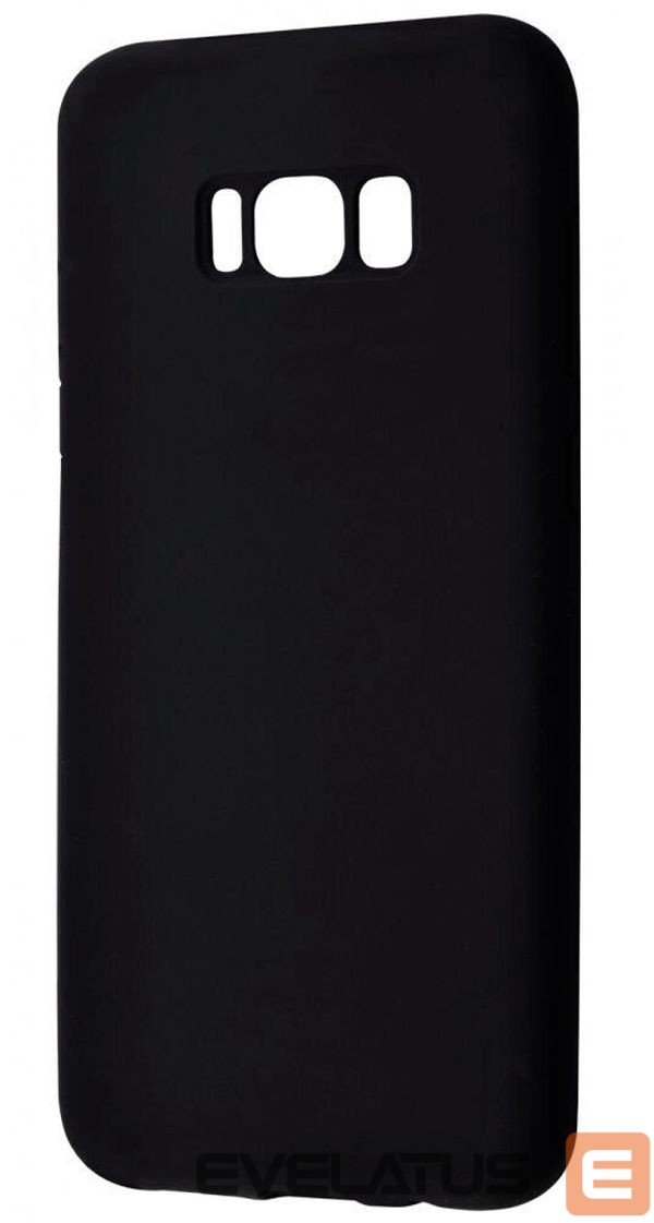 Aizmugurējais vāciņš Evelatus Samsung Galaxy S8 Plus Nano Silicone Case Soft Touch TPU Black
