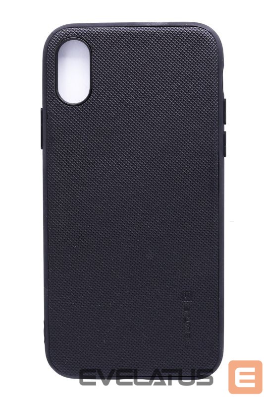 Aizmugurējais vāciņš Evelatus Apple iPhone X PC/TPU case Black