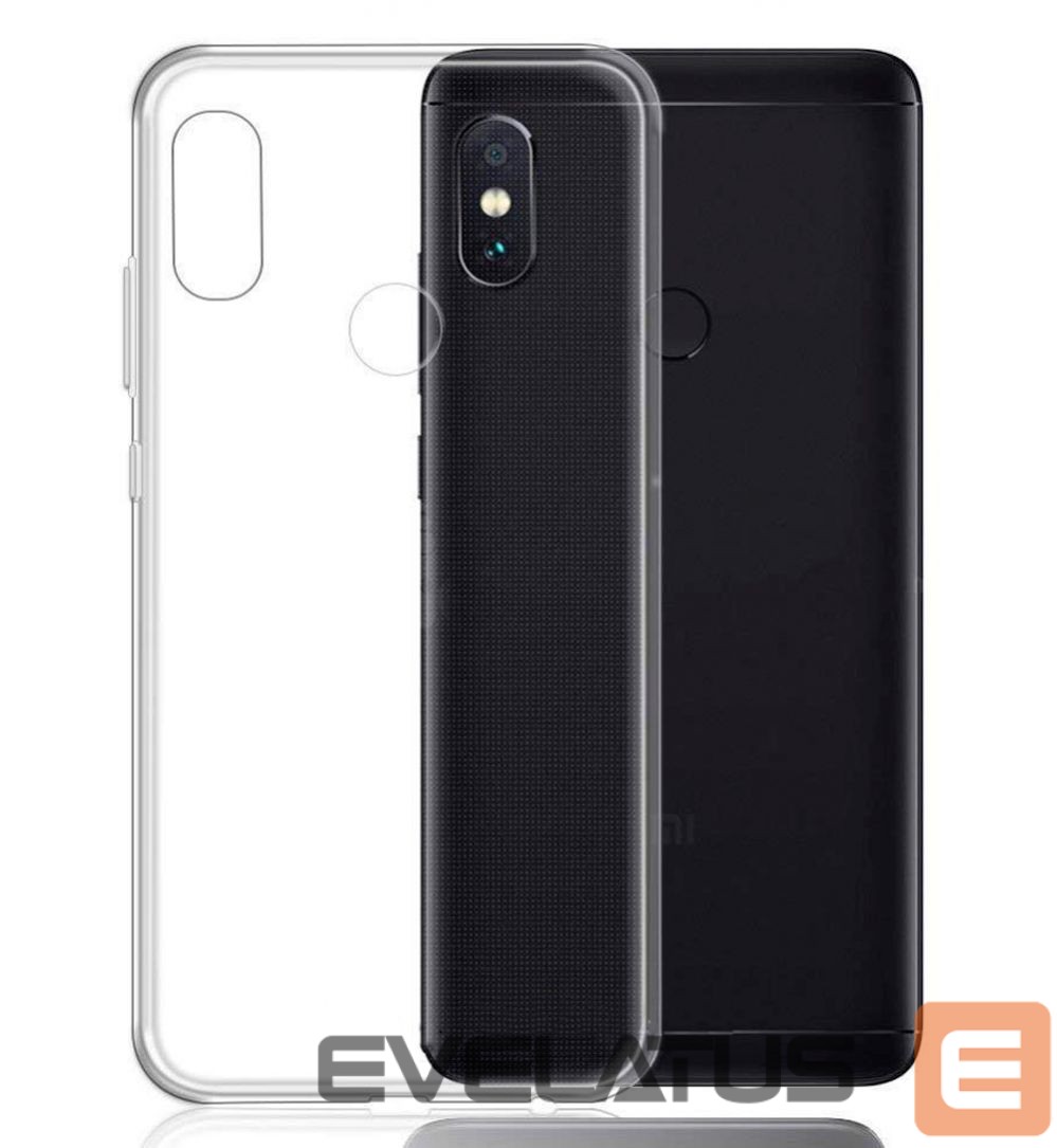 Aizmugurējais vāciņš Evelatus Xiaomi Redmi Note 5 Clear Silicone Case 1.5mm TPU Transparent