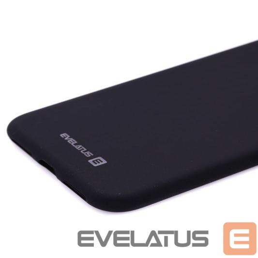 Aizmugurējais vāciņš Evelatus Apple iPhone Xs MAX Nano Silicone Case Soft Touch TPU Black