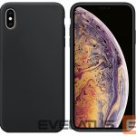 Aizmugurējais vāciņš Evelatus Apple iPhone X Premium Soft Touch Silicone Case Black
