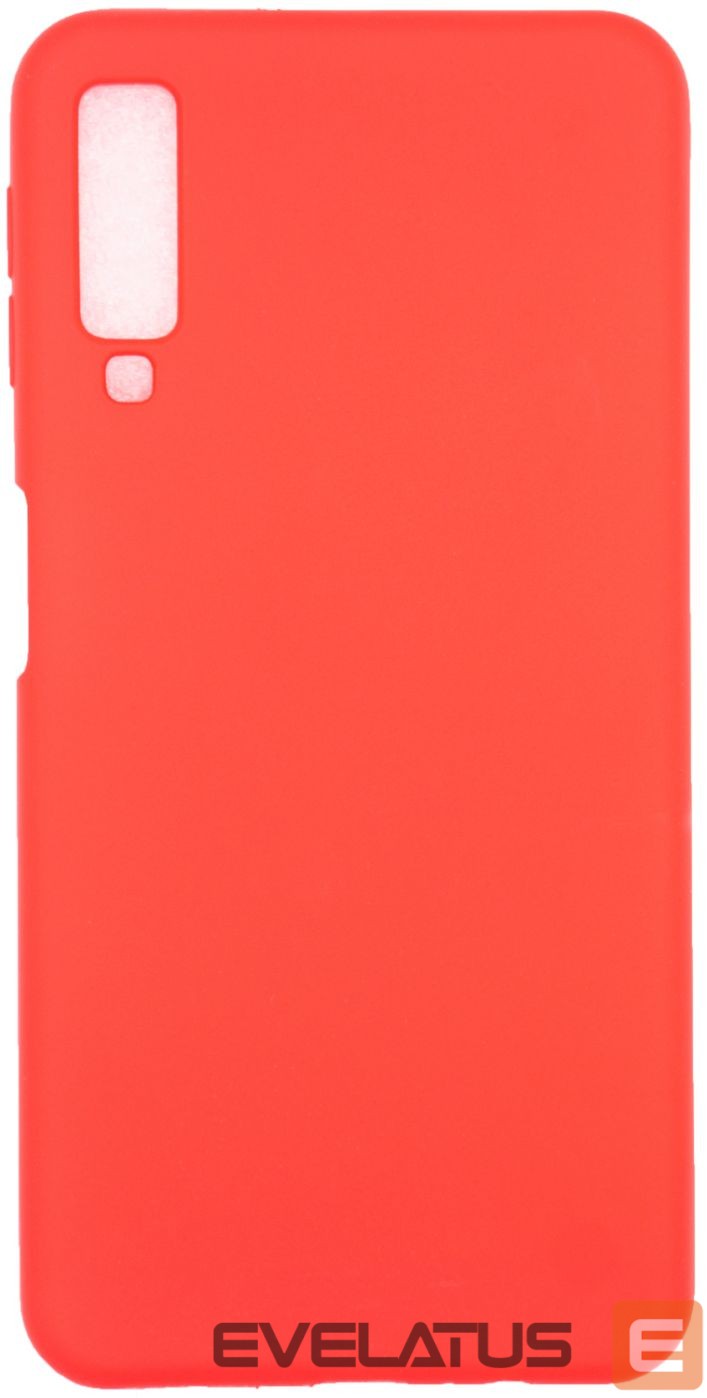 Aizmugurējais vāciņš Evelatus Samsung Galaxy A7 2018 Nano Silicone Case Soft Touch TPU Red