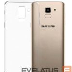 Aizmugurējais vāciņš Evelatus Samsung Galaxy J6 Plus Clear Silicone Case 1.5mm TPU Transparent