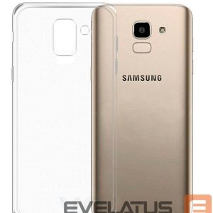 Aizmugurējais vāciņš Evelatus Samsung Galaxy J6 Plus Clear Silicone Case 1.5mm TPU Transparent