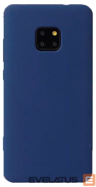 Aizmugurējais vāciņš Evelatus Huawei Mate 20 Pro Premium Soft Touch Silicone Case Midnight Blue
