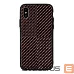Aizmugurējais vāciņš GreenGo Apple iPhone  XS MAX Carbon Glass Case Black