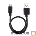 Kabelis Evelatus Universal Charging cable Micro USB 30CM Blister Black