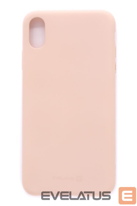 Aizmugurējais vāciņš Evelatus Apple iPhone X Nano Silicone Case Soft Touch TPU Pink Sand