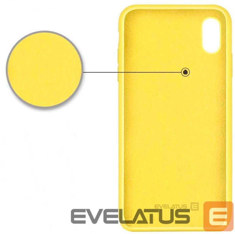 Aizmugurējais vāciņš Evelatus Apple iPhone XR Premium Soft Touch Silicone Case Light Yellow