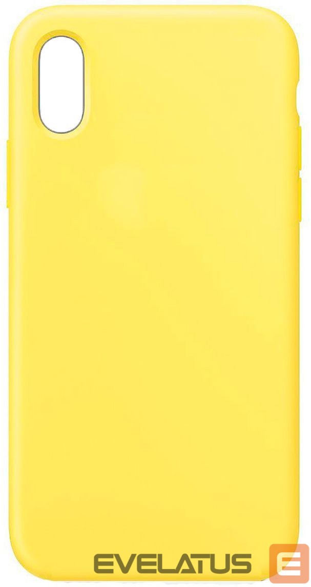 Aizmugurējais vāciņš Evelatus Apple iPhone XR Premium Soft Touch Silicone Case Light Yellow