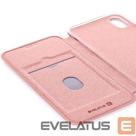 Atveramie maciņi Evelatus Apple iPhone X/Xs Book Case Gold