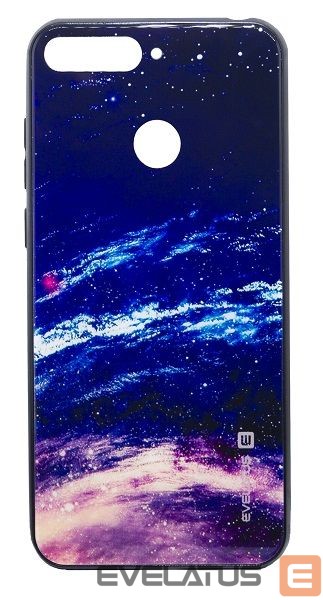 Aizmugurējais vāciņš Evelatus Huawei Y6 2018 Picture Glass Case Starry Night