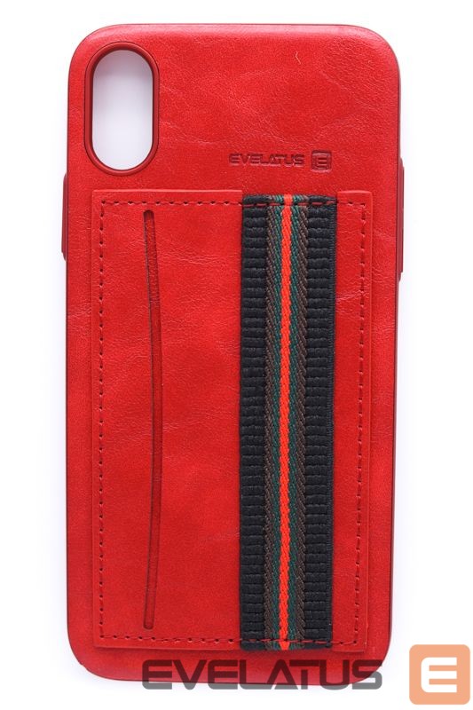 Aizmugurējais vāciņš Evelatus Apple iPhone X Cubit Plastic Red
