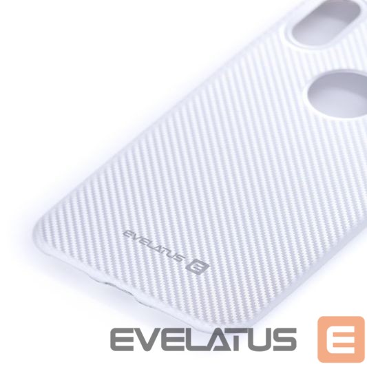 Aizmugurējais vāciņš Evelatus Apple iPhone X Carbon Silver