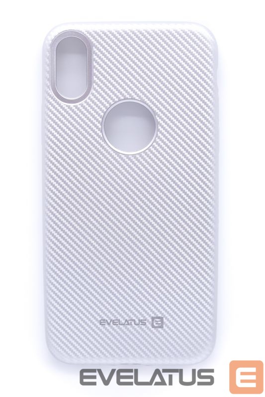 Aizmugurējais vāciņš Evelatus Apple iPhone X Carbon Silver