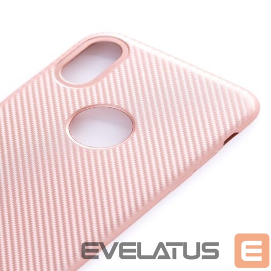 Aizmugurējais vāciņš Evelatus Apple iPhone X Carbon Pink