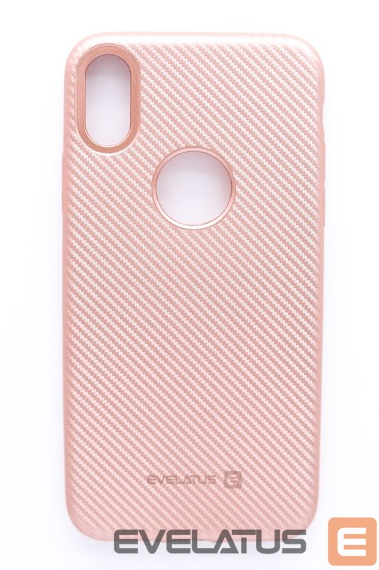 Aizmugurējais vāciņš Evelatus Apple iPhone X Carbon Pink