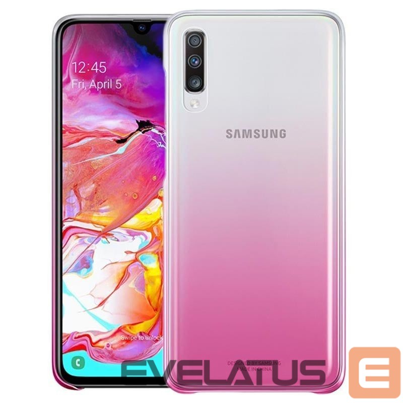Aizmugurējais vāciņš Samsung - Galaxy A70 Gradation Cover EF-AA705CPEGWW Pink