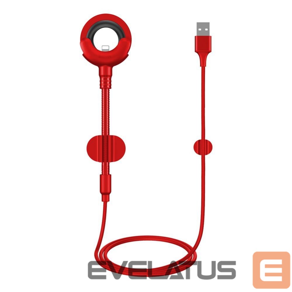 Kabelis Baseus Universal cable O-type (8-pin | 0,8 m) Red