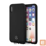 Aizmugurējais vāciņš Mercedes-Benz Apple iPhone XR Liquid Silicone Case Black