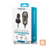 Autolaadijad Forever Universal PC-01 car charger (4 x USB | 5,8 A) for passengers Black