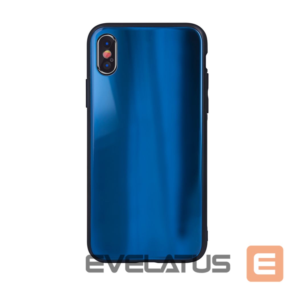 Aizmugurējais vāciņš iLike Apple iPhone XR Aurora Glass case Dark Blue