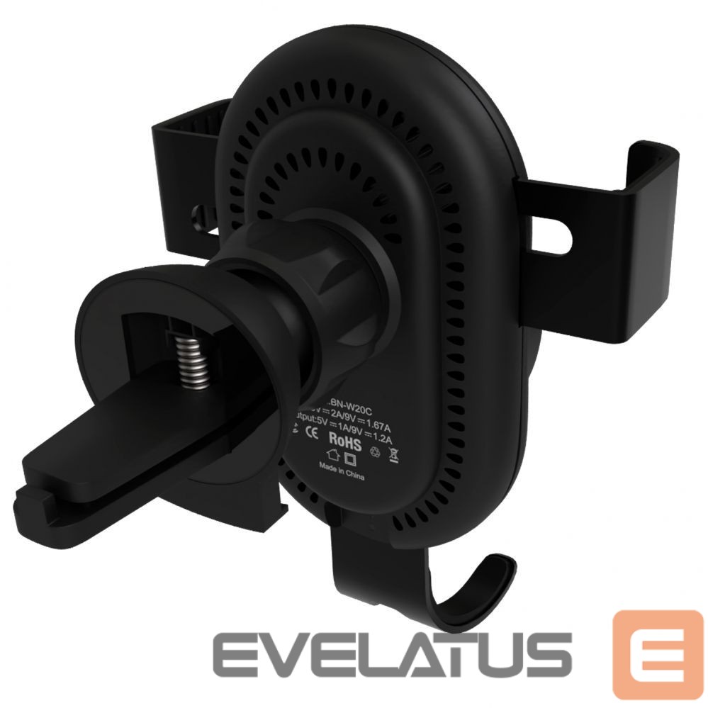 Auto turētājs Evelatus Gravity Car Holder with Wireless Charger WCH02 Black