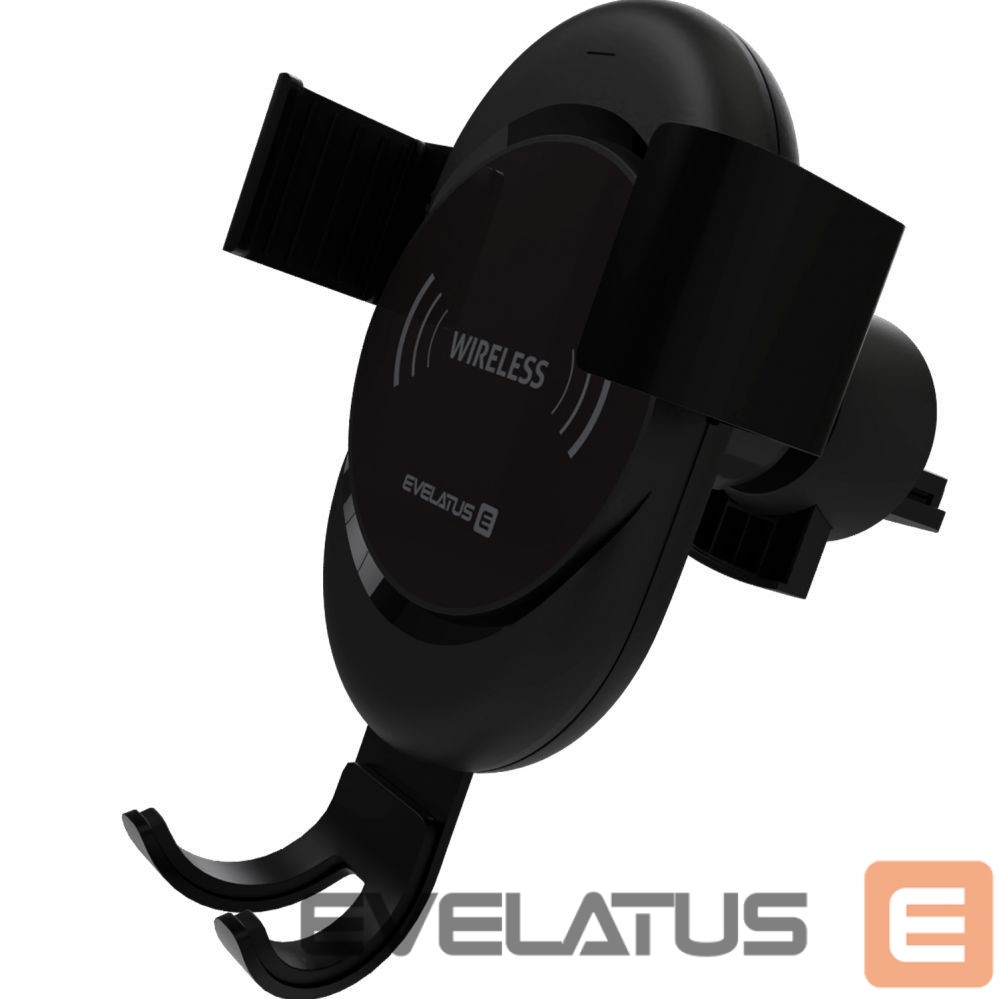 Auto turētājs Evelatus Gravity Car Holder with Wireless Charger WCH02 Black