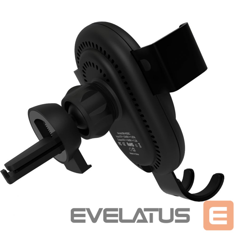 Auto turētājs Evelatus Gravity Car Holder with Wireless Charger WCH02 Black