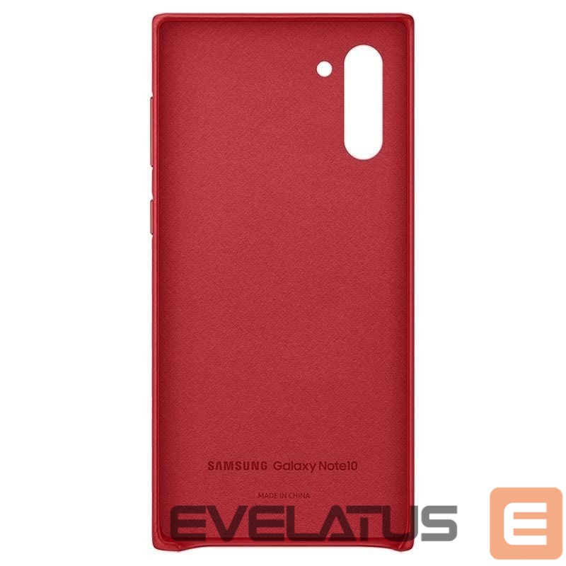 Aizmugurējais vāciņš Samsung Galaxy Note 10 Leather Cover case Red