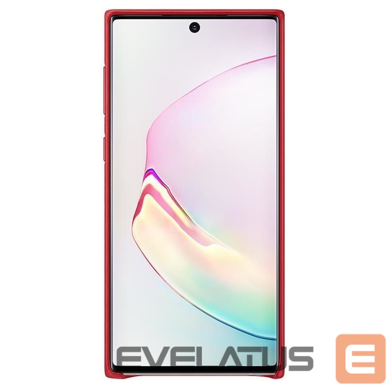 Aizmugurējais vāciņš Samsung Galaxy Note 10 Leather Cover case Red