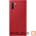 Aizmugurējais vāciņš Samsung  Galaxy Note 10 Leather Cover case Red