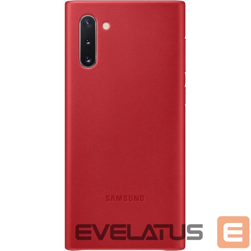 Aizmugurējais vāciņš Samsung Galaxy Note 10 Leather Cover case Red