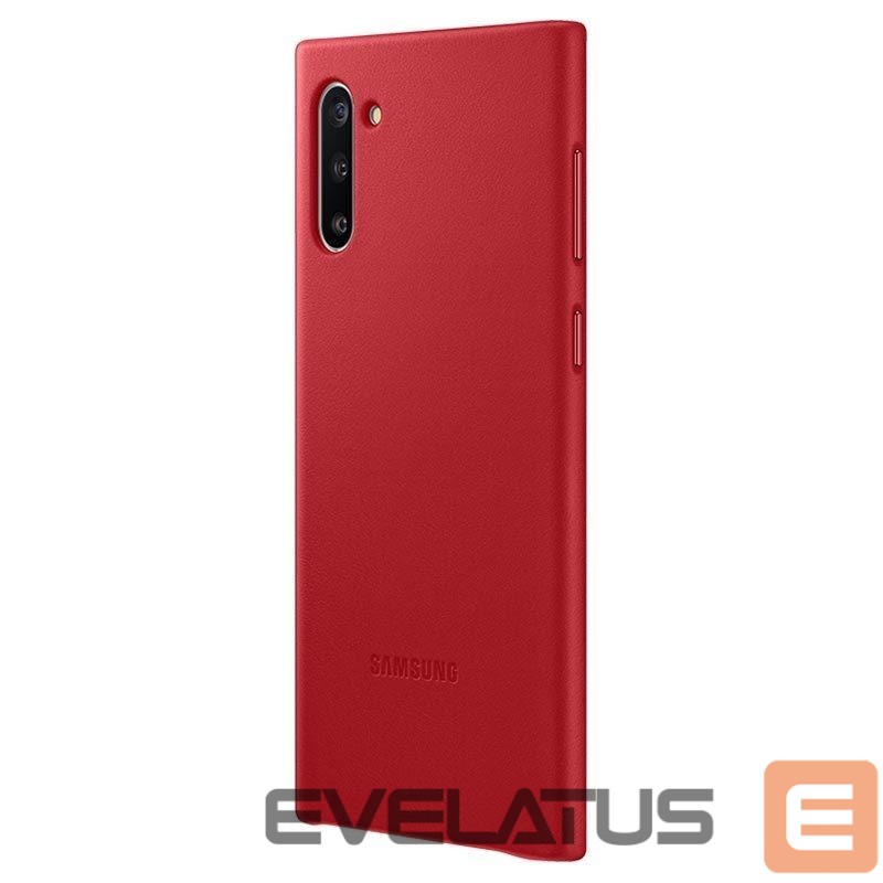 Aizmugurējais vāciņš Samsung Galaxy Note 10 Leather Cover case Red