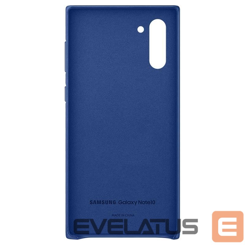 Aizmugurējais vāciņš Samsung Galaxy Note 10 Leather Cover Blue