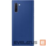 Aizmugurējais vāciņš Samsung  Galaxy Note 10 Leather Cover Blue