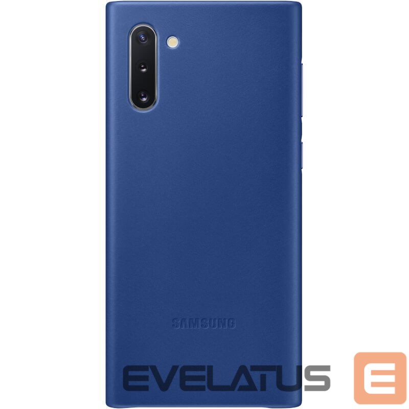 Aizmugurējais vāciņš Samsung Galaxy Note 10 Leather Cover Blue
