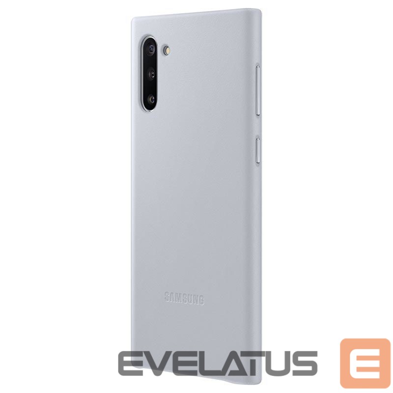 Aizmugurējais vāciņš Samsung Galaxy Note 10 Leather Cover Gray