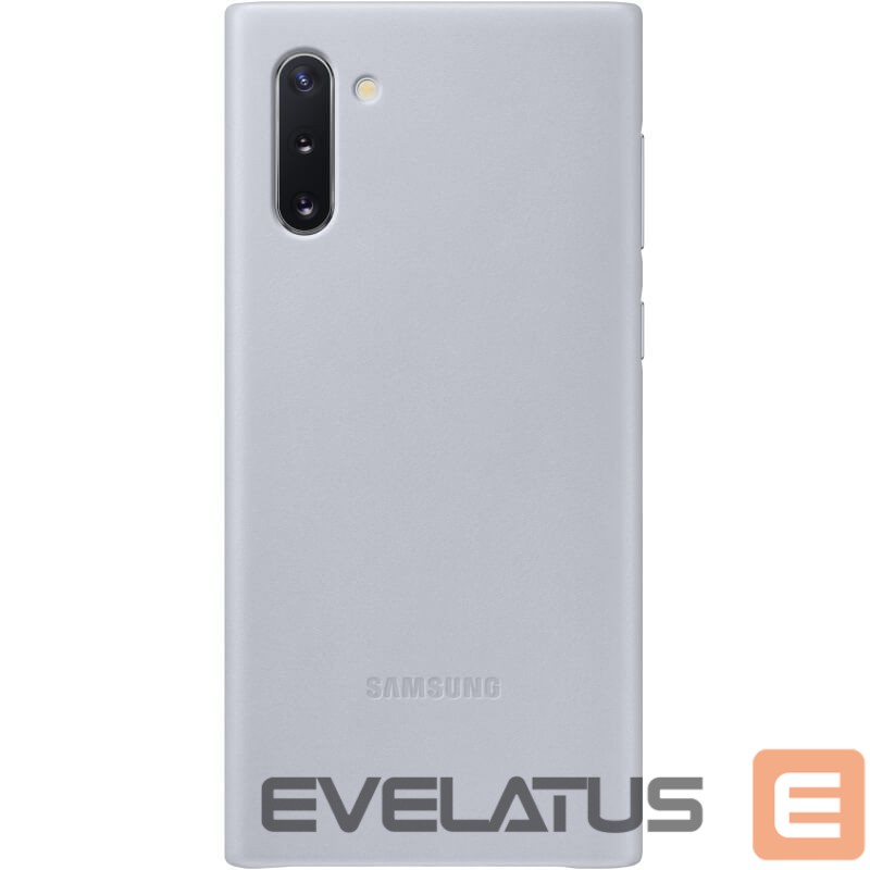 Aizmugurējais vāciņš Samsung Galaxy Note 10 Leather Cover Gray