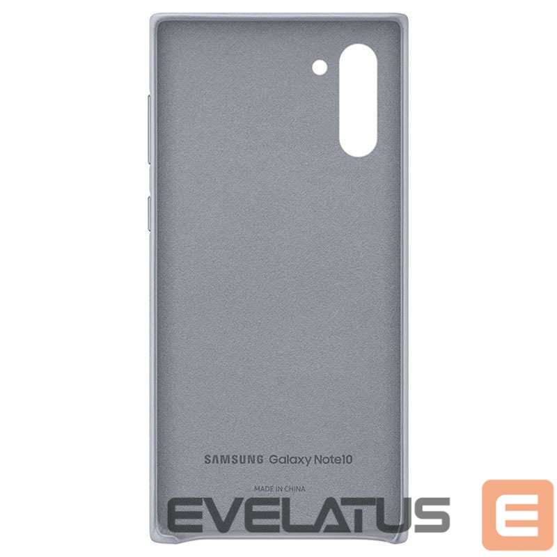 Aizmugurējais vāciņš Samsung Galaxy Note 10 Leather Cover Gray