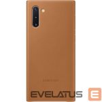 Aizmugurējais vāciņš Samsung  Galaxy Note 10 Leather Cover Camel