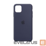 Aizmugurējais vāciņš Apple  iPhone 11 Pro Max Silicone Case MWYW2ZM/A Midnight Blue