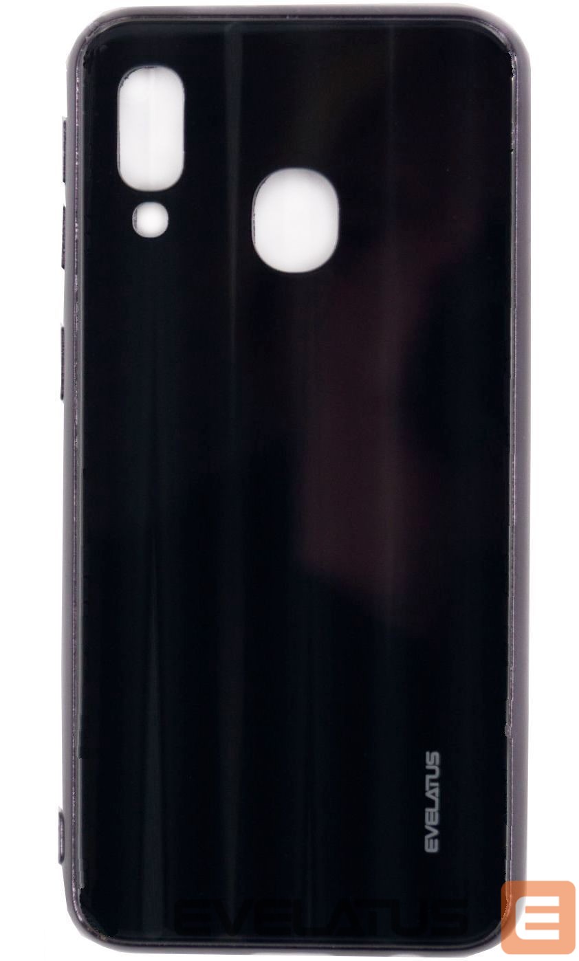 Aizmugurējais vāciņš Evelatus Samsung Galaxy A10 Water Ripple Full Color Electroplating Tempered Glass Black