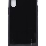 Aizmugurējais vāciņš Evelatus Apple iPhone X/XS Water Ripple Full Color Electroplating Tempered Glass Black