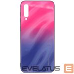 Aizmugurējais vāciņš Evelatus Samsung A50 Water Ripple Gradient Color Anti-Explosion Tempered Glass Case Gradient Pink-Purple