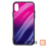 Aizmugurējais vāciņš Evelatus Samsung Galaxy A70 Water Ripple Gradient Color Anti-Explosion Tempered Glass Case Gradient Pink-Purple