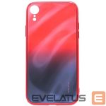 Aizmugurējais vāciņš Evelatus Apple iPhone XR Water Ripple Gradient Color Anti-Explosion Tempered Glass Case Gradient Red-Black
