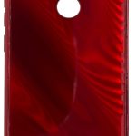 Aizmugurējais vāciņš Evelatus Xiaomi Note 7 Water Ripple Full Color Electroplating Tempered Glass Case Red